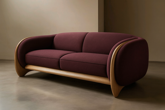 Modern Shell Sofa – Sculpted Luxury Seating (3,2,1)