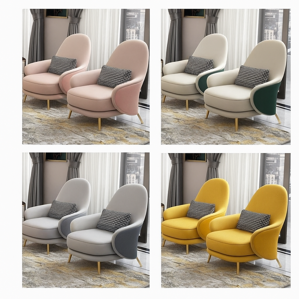 Modern Luxe Accent Chair – Comfort Meets Style Pair