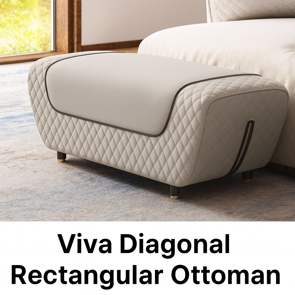 Viva Diagonal Rectangular Ottoman Sattee